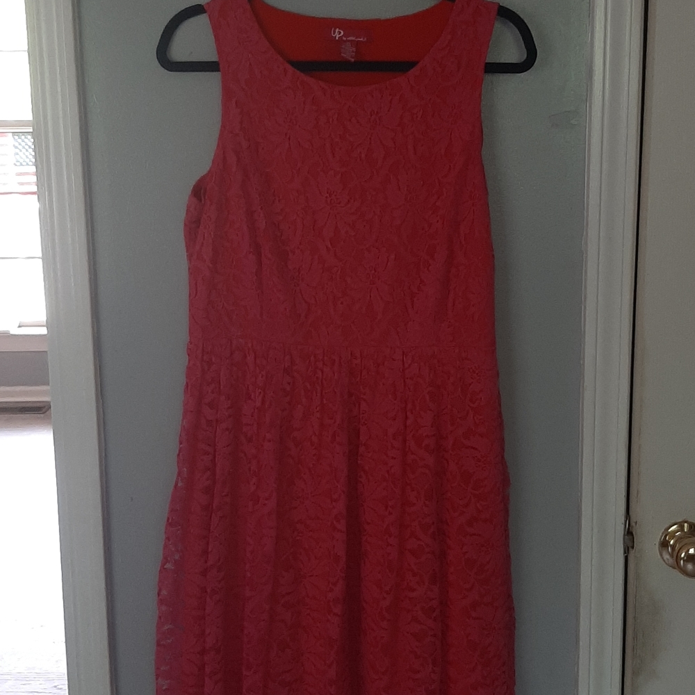 ❤️Dress with lace overlay